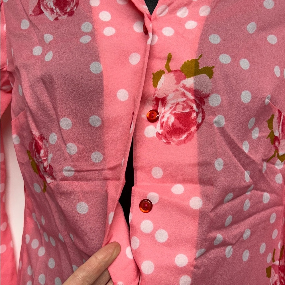 Alex Colman Pink Floral Women's Blouse - Picture 5 of 8